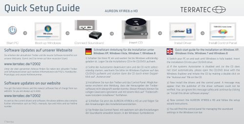 AUREON XFIRE8.0 HD - Quick Setup Guide - TERRATEC