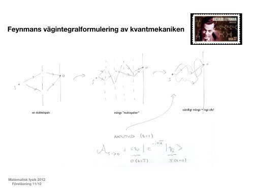 Feynmans vägintegralformulering av kvantmekaniken - Fysik