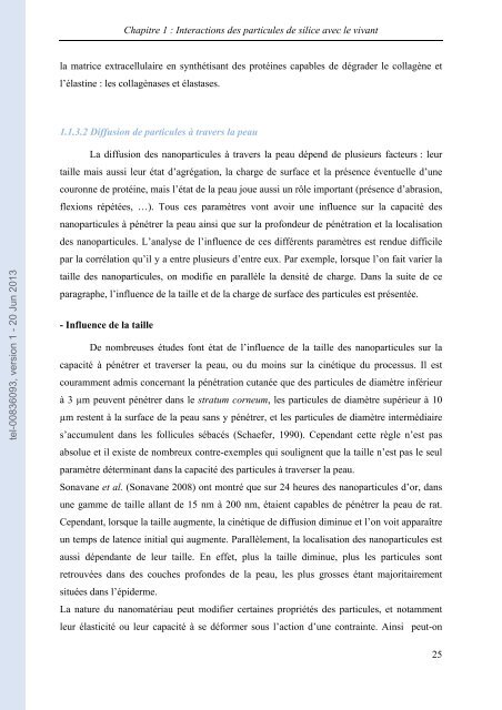 Comportement des nanoparticules de silice en milieu biologique ...