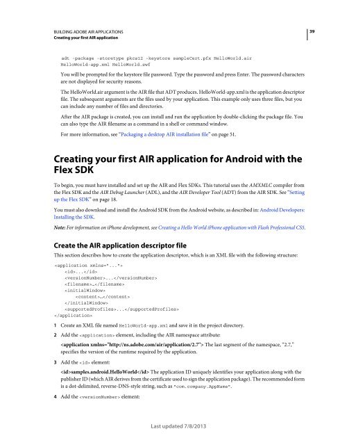 Building Adobe AIR Applications