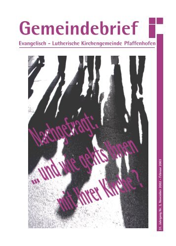 Der Gemeindebrief als PDF-Dokument mit Farbfotos November ...