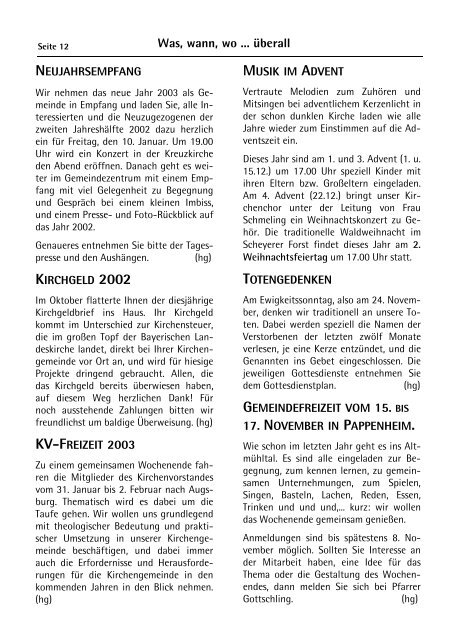 Der Gemeindebrief als PDF-Dokument mit Farbfotos November ...