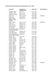 Gemeente Barneveld Aangenomen geslachtsnamen, 1812 ... - HCC