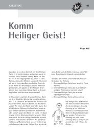 ANKERTEXT 101 Komm Heiliger Geist! - Wörnersberger Anker