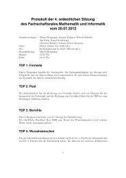 Protokoll der 4. ordentlichen Sitzung des ... - TU Clausthal