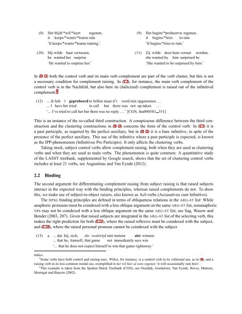 Why and how to differentiate complement raising from subject ...