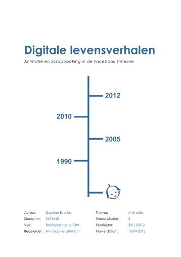 Digitale Levensverhalen: Animatie en Scrapbooking in de ... - Igitur