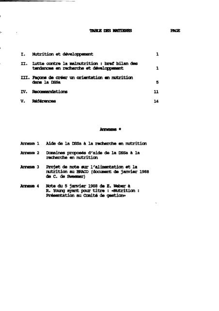 L'Énonce de la Division des sciences de la sante