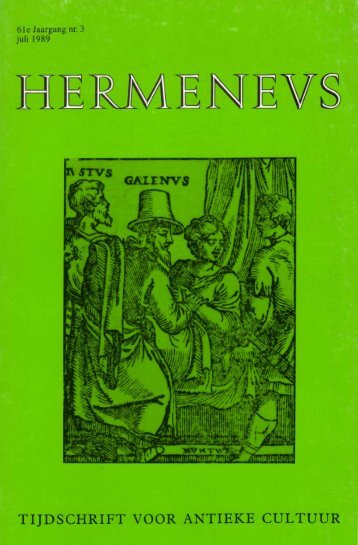 HERMENEUS jrg 61-1989 nummer 3 - Tresoar