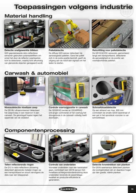 Universele detectie- oplossingen - Banner Engineering