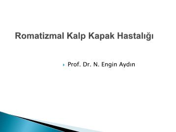 Romatizmal Kalp Hastalığı