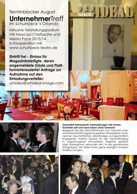 Orhideal IMAGE Magazin - August 2013