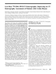 Low-Dose 18F-FDG PET/CT Enterography - Journal of Nuclear ...