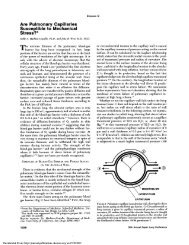 Are Pulmonary Capillaries Susceptible to Mechanical ... - Journal