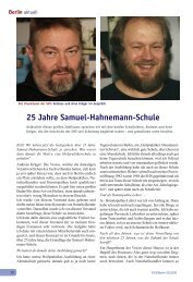 25 Jahre Samuel-Hahnemann-Schule