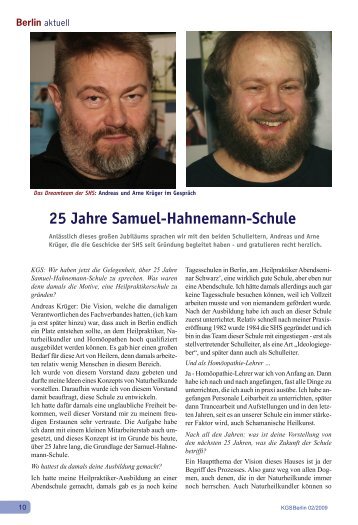 25 Jahre Samuel-Hahnemann-Schule