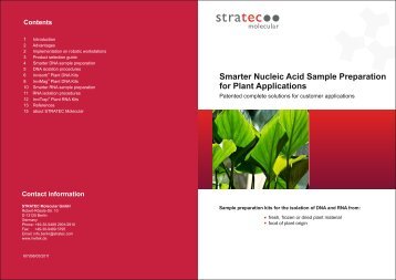 Plant DNA/RNA Isolation (PDF) - Invitek GmbH