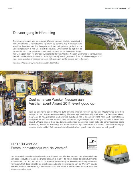 MAGAZINE - Wacker Neuson SE