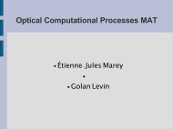 Marey/Levin - Media Arts and Technology