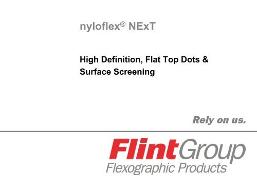 Flint Group Flexographic Products