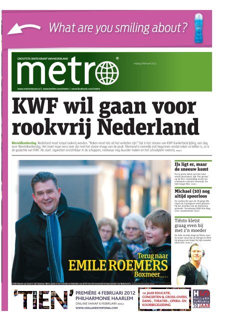 KWF wil gaan voor rookvrij Nederland - Metro