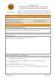 Currículum Vitae de miembros de comisiones para concursos de ...