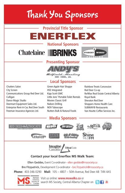 Central Alberta Chapter's theme for 2012 is - Multiple Sclerosis ...