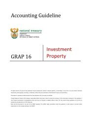 Accounting Guideline GRAP 16 Investment Property - Office of the ...