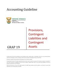Accounting Guideline GRAP 19 Provisions, Contingent Liabilities ...