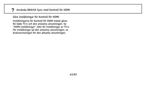 1/81 Innehållsförteckning Kontroller och indikatorer på fjärrkontroll ...