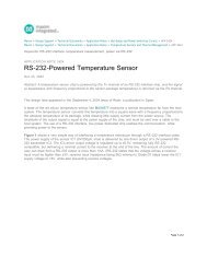 RS-232-Powered Temperature Sensor - Application Note - Maxim