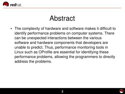 Dynamic Tracing and Profiling - Red Hat People