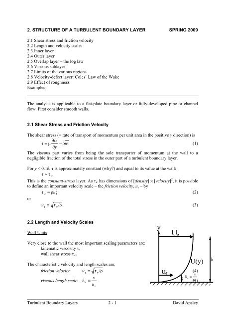 2. Mean velocity profiles