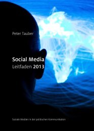 Social Media. Leitfaden 2013. Soziale Medien in ... - Dr. Peter Tauber