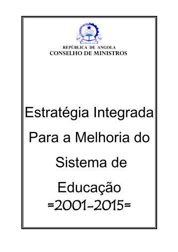 Estratégia Integrada Para a Melhoria do Sistema de ... - Unesco