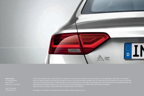 A5 S5 Sportback - Audi