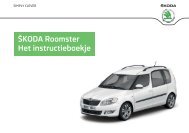 ŠKODA Roomster Het instructieboekje - Media Portal - Škoda Auto
