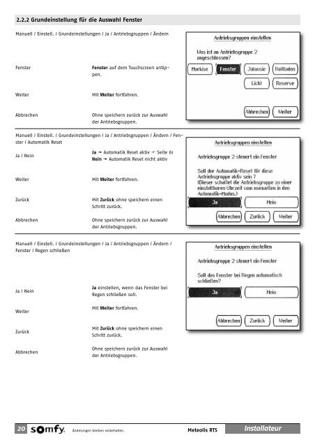 GEBRAUCHS- ANLEITUNG - Somfy