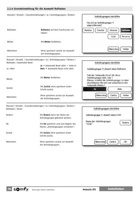 GEBRAUCHS- ANLEITUNG - Somfy