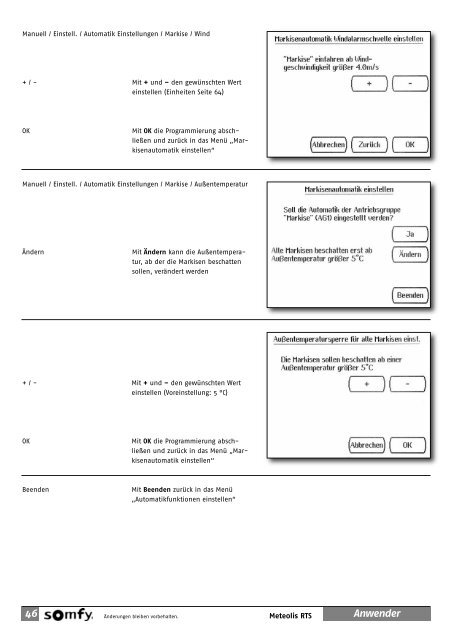 GEBRAUCHS- ANLEITUNG - Somfy