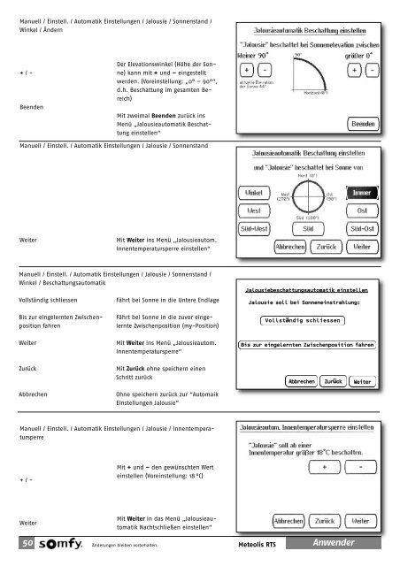 GEBRAUCHS- ANLEITUNG - Somfy