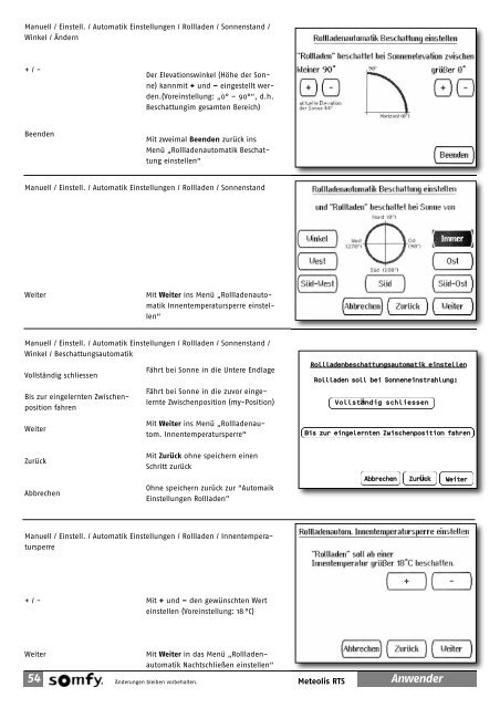 GEBRAUCHS- ANLEITUNG - Somfy