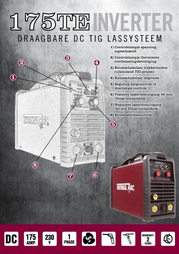 DC DRAAGBARE DC TIG LASSYSTEEM