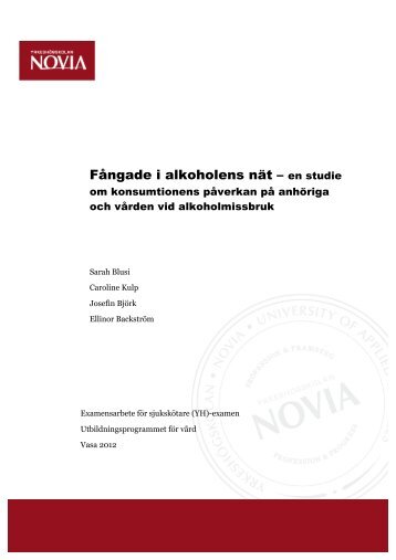 Fångade i alkoholens nät – en studie - Theseus