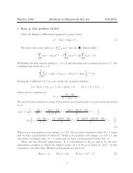 Physics 116C Solutions to Homework Set #4 Fall 2012 1. Boas, p ...