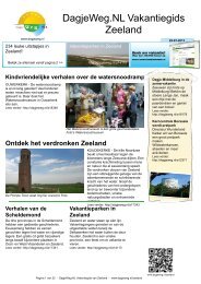 DagjeWeg.NL Vakantiegids Zeeland - Uitstapjes