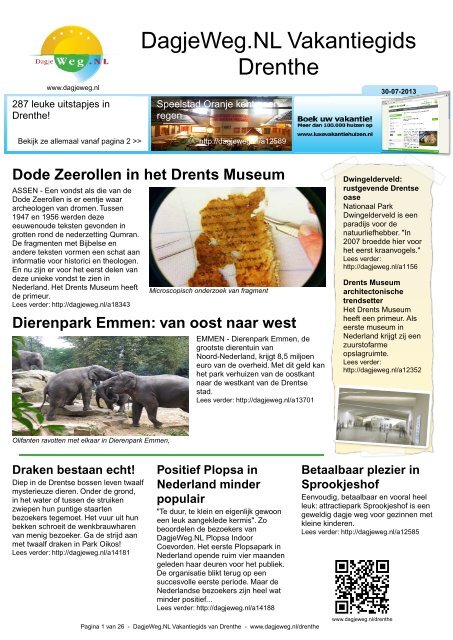 Uitjes in Nederland 17 x leuke uitstapjes en dagjes weg 2025 Travander