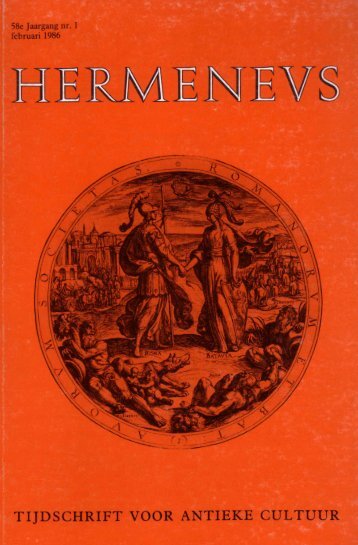 HERMENEUS jrg 58-1986 nummer 1 - Tresoar