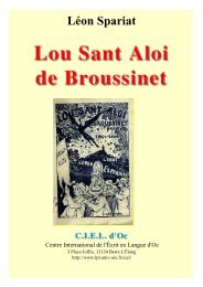 Sant Aloi QXP - Université de Provence