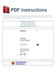 Istruzioni per l'uso SONY ICF-CL70 - ISTRUZIONI PDF